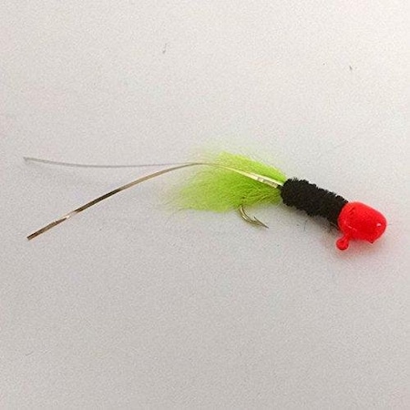 Slaters Jigs Crappie Jigs 4 Hook, 116 Oz Cd OrangeBlackChartreuse 648T-16